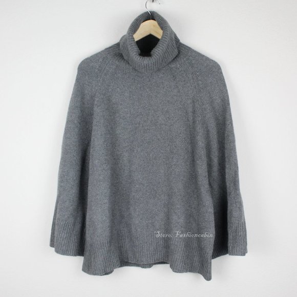 NWT THEORY Sweater- Turtle Neck Swingy Shape - Picture 2 of 12